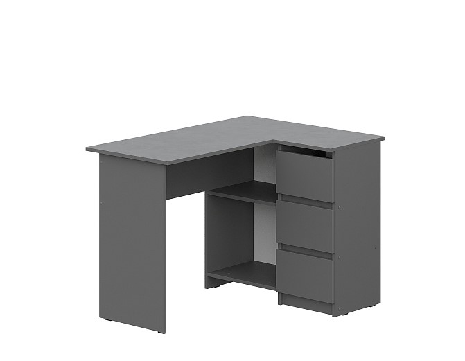 Стол письменный "Денвер" угловой (SV) (Графит)